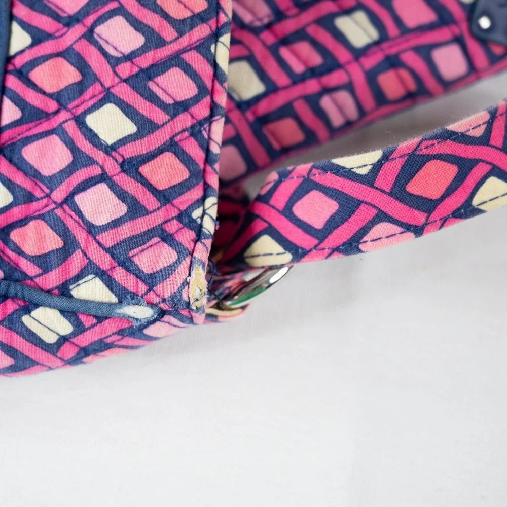 Vera Bradley Crossbody Bag Womens Katalina Pink Diamonds Hipster Mail Bag retire